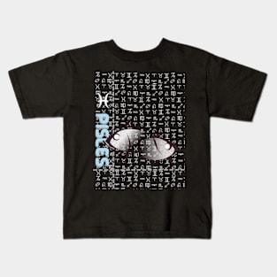 Pisces Zodiac symbols Kids T-Shirt